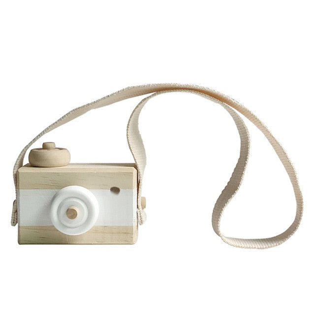 Cute Baby Toys Mini Hanging Wooden Camera Photography Toys for Kids Montessori Toy Gift Children Wooden DIY Presents