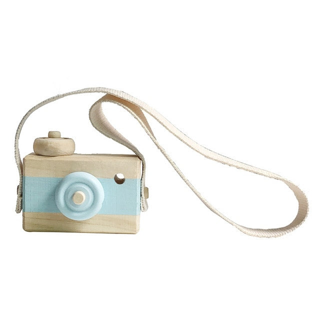 Cute Baby Toys Mini Hanging Wooden Camera Photography Toys for Kids Montessori Toy Gift Children Wooden DIY Presents