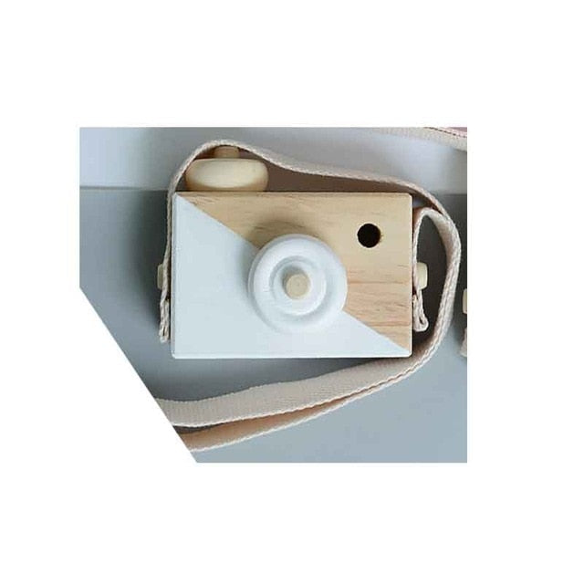 Cute Baby Toys Mini Hanging Wooden Camera Photography Toys for Kids Montessori Toy Gift Children Wooden DIY Presents