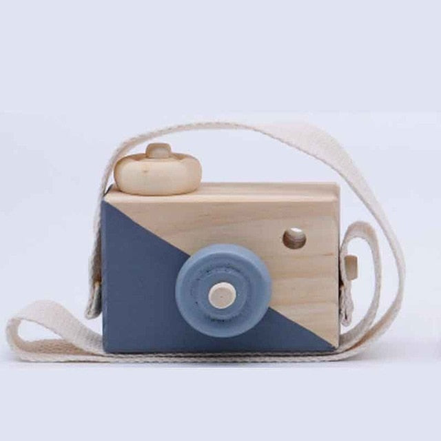 Cute Baby Toys Mini Hanging Wooden Camera Photography Toys for Kids Montessori Toy Gift Children Wooden DIY Presents