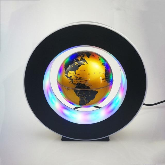 Round LED World Globe Magnetic Floating Globe Geography Levitating