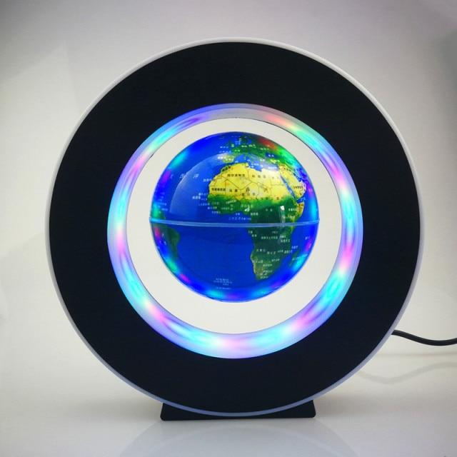 Round LED World Globe Magnetic Floating Globe Geography Levitating