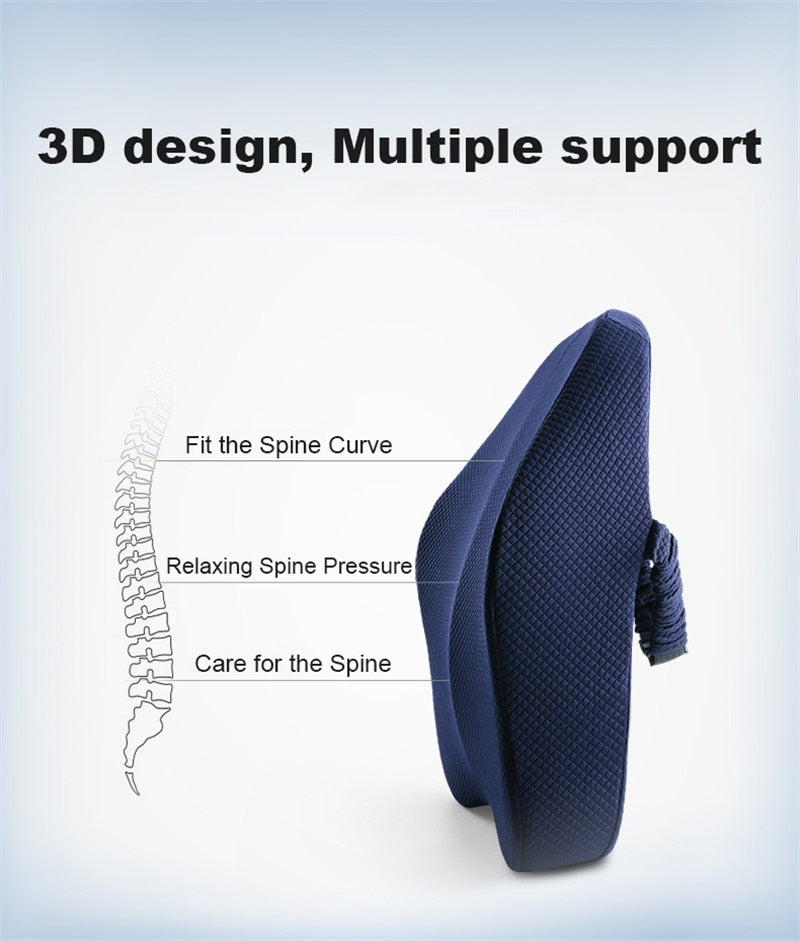 Memory Foam Seat Cushion Orthopedic Pillow Office Chair Cushion Support