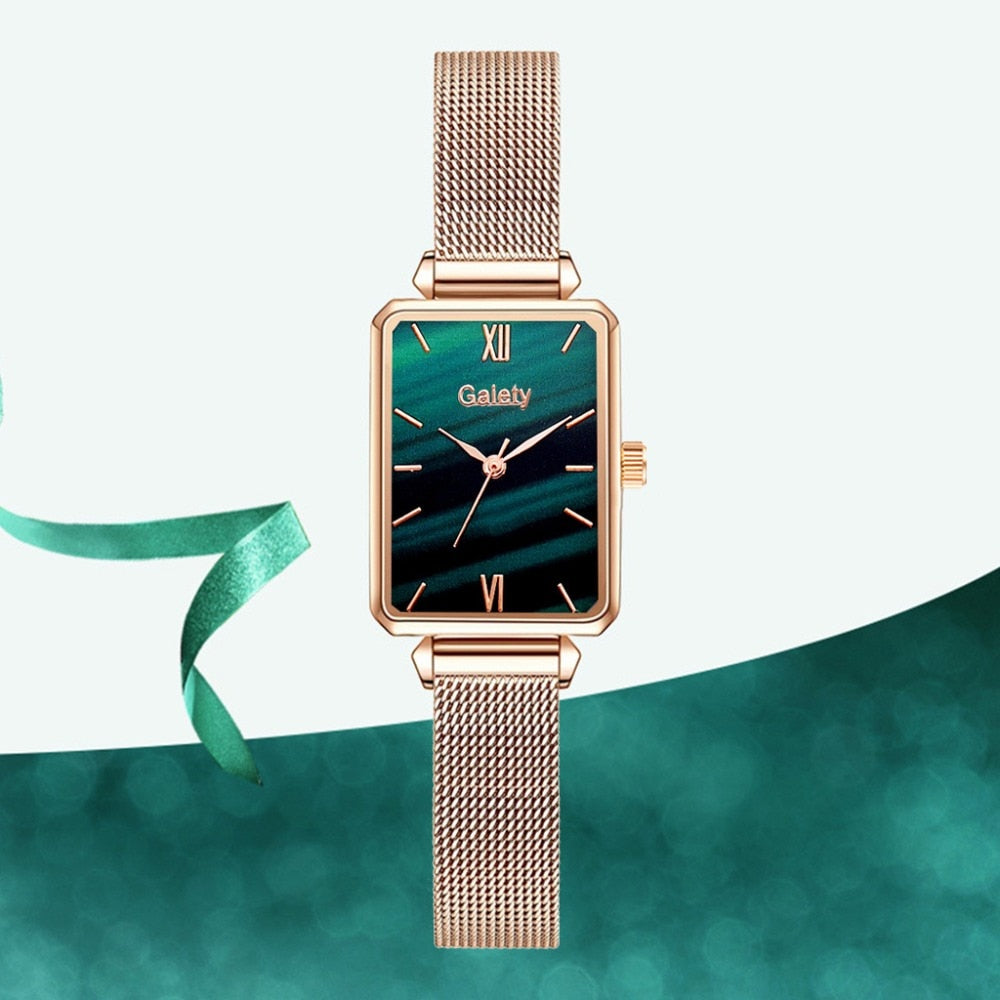 Gaiety Branded Women Square Quartz Fashion Watches