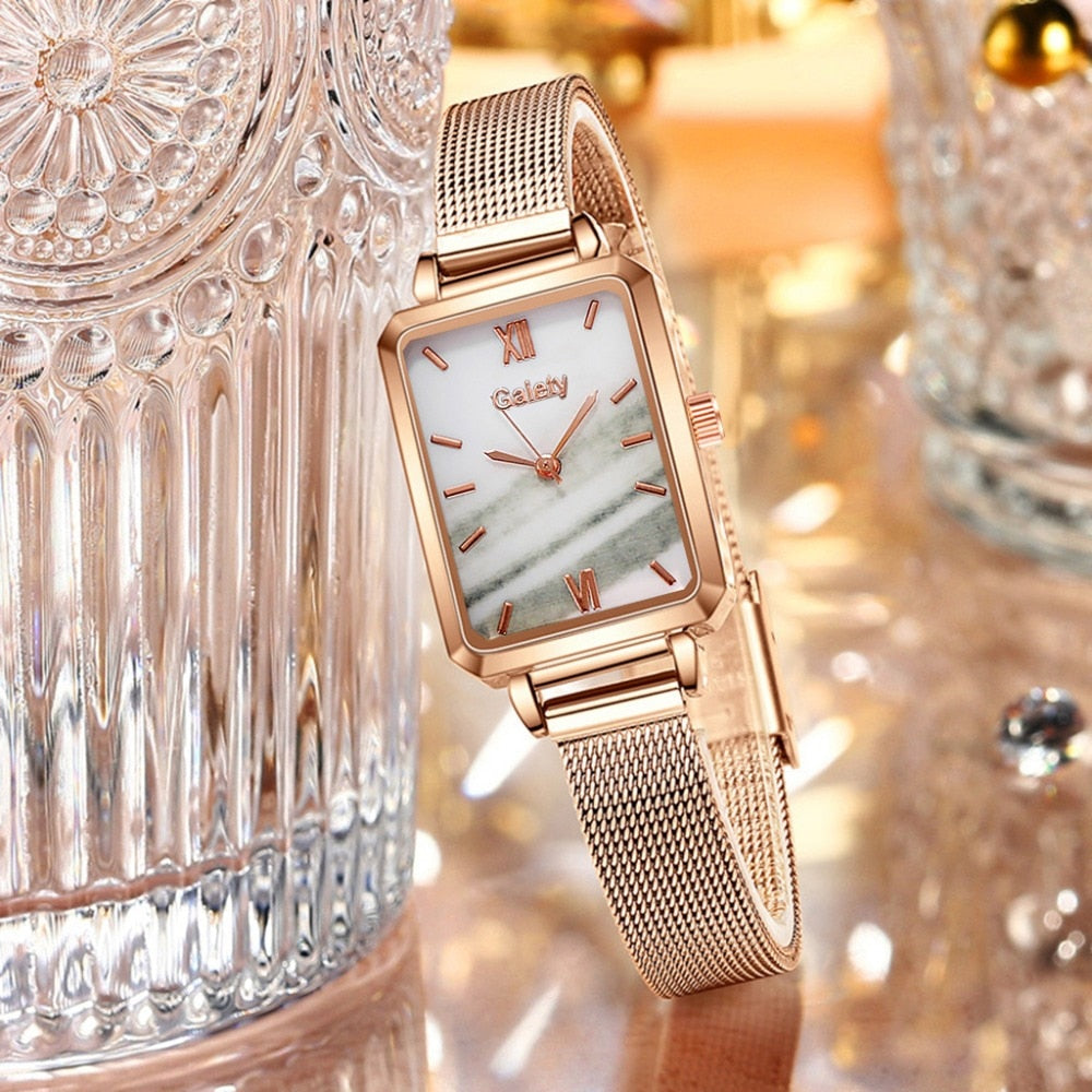 Gaiety Branded Women Square Quartz Fashion Watches