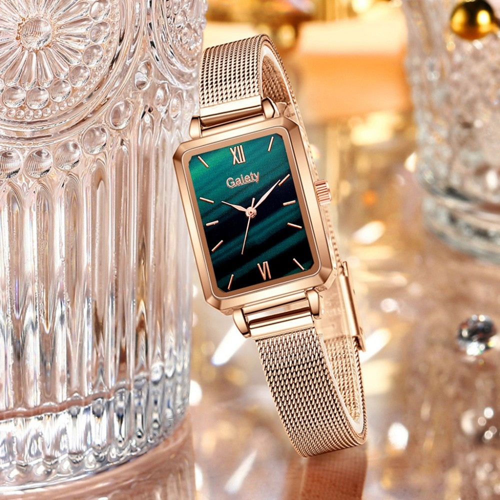 Gaiety Branded Women Square Quartz Fashion Watches