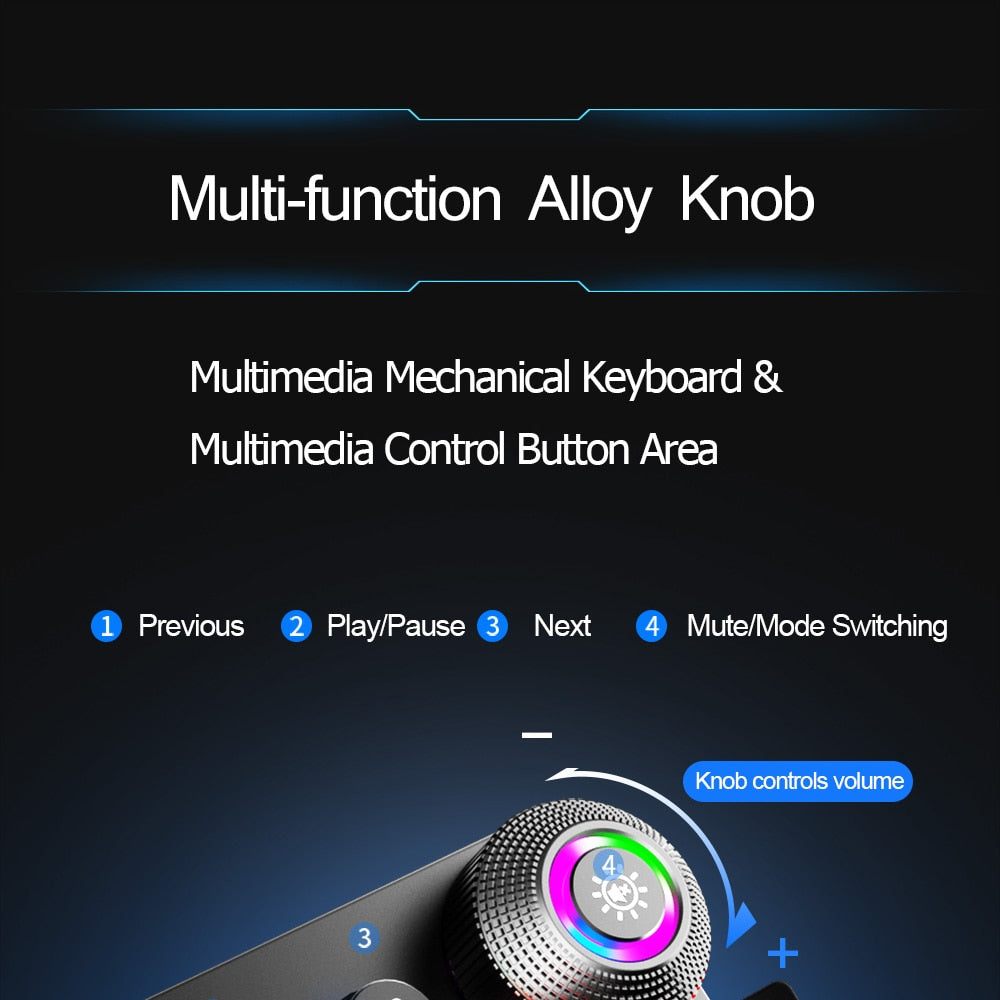 AULA F2088 Mechanical Gaming Keyboard Anti-ghosting 104 brown Switch blue Wired Mixed Backlit Keyboard for Game Laptop PC