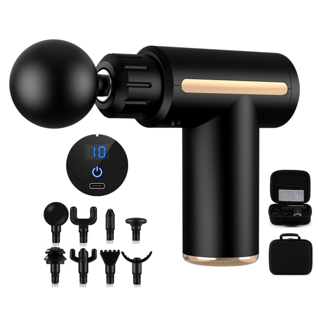 Massage Gun with 8 Heads for Body, Muscle and Tissue Relaxation