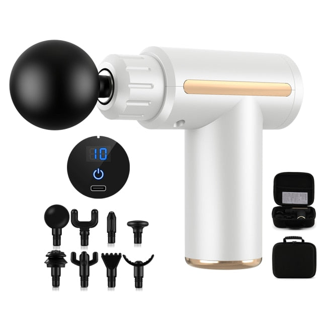 Massage Gun with 8 Heads for Body, Muscle and Tissue Relaxation