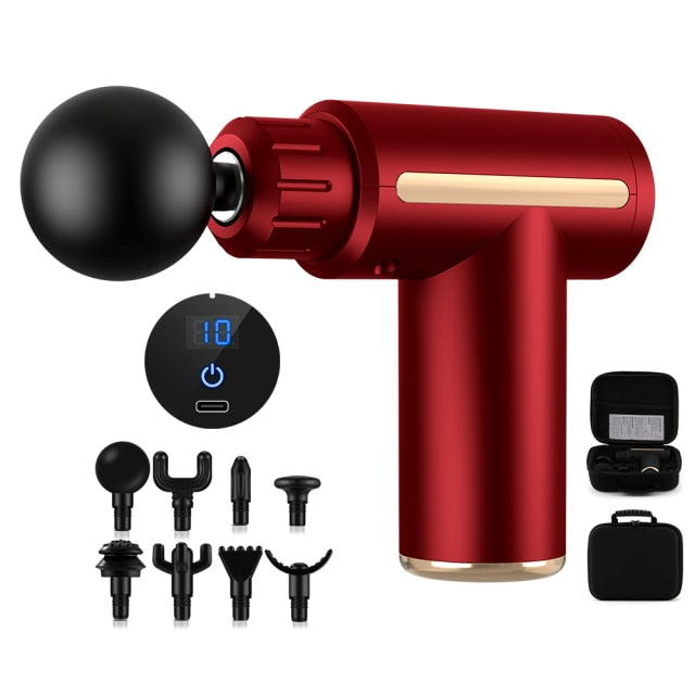 Massage Gun with 8 Heads for Body, Muscle and Tissue Relaxation