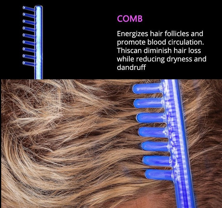 High Frequency Facial Machine Electrotherapy Pro Skin Treatment Wand Glass FUSION (Neon + Argon Wands)