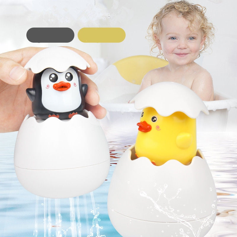Baby Bathing Toy Children's Cute Duck Penguin Egg Water Spray Sprinkler Bathroom Sprinkling Shower Swimming Water Toys Kids Gift