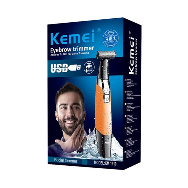 Kemei Electric Shaver for Men Rechargeable Beard Trimer Waterproof Razor Professional Hair Shaving Machine Grooming Shaver Blade