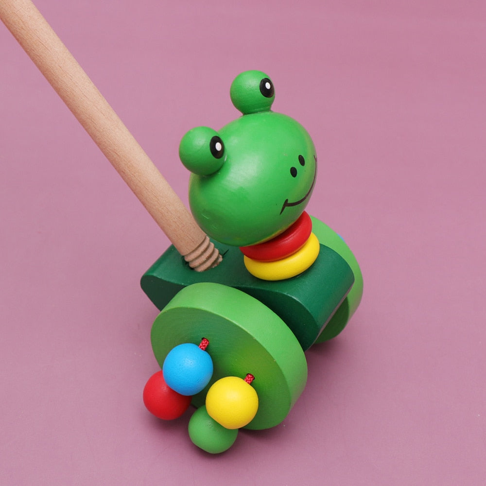 Baby Pushing Funny Car Toys Carts Toy Baby Walker Wooden Toys