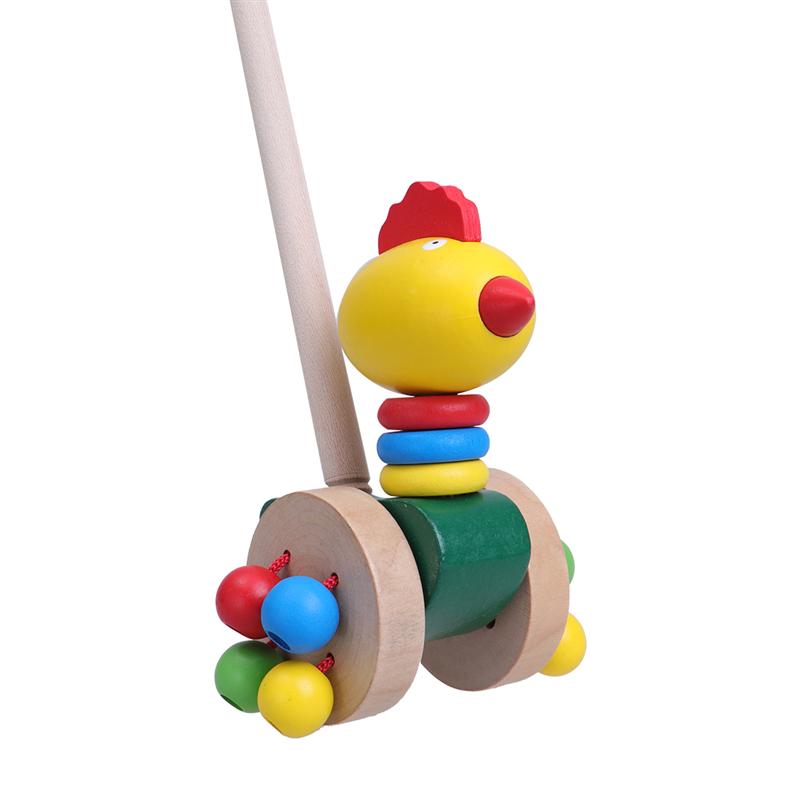 Baby Pushing Funny Car Toys Carts Toy Baby Walker Wooden Toys