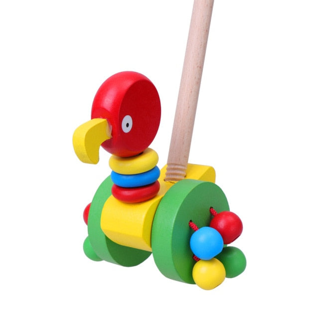 Baby Pushing Funny Car Toys Carts Toy Baby Walker Wooden Toys