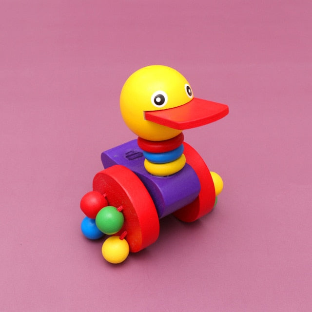 Baby Pushing Funny Car Toys Carts Toy Baby Walker Wooden Toys