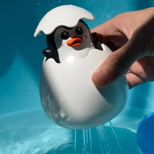 Baby Bathing Toy Children's Cute Duck Penguin Egg Water Spray Sprinkler Bathroom Sprinkling Shower Swimming Water Toys Kids Gift