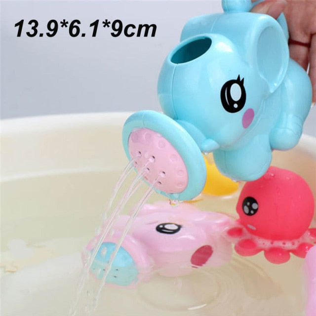 Baby Bathing Toy Children's Cute Duck Penguin Egg Water Spray Sprinkler Bathroom Sprinkling Shower Swimming Water Toys Kids Gift
