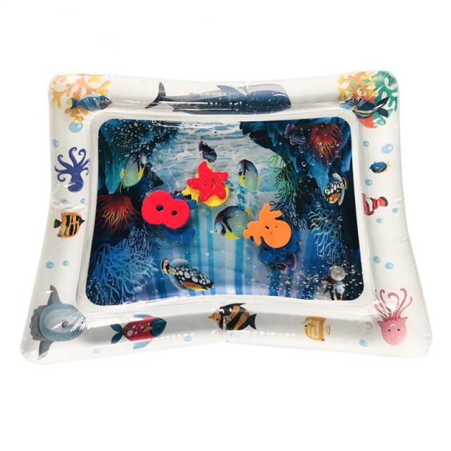 Baby Water Mat Inflatable Cushion Infant Toddler Water Play Mat Safety Cushion Ice Mat Early Education Developing Children Toy