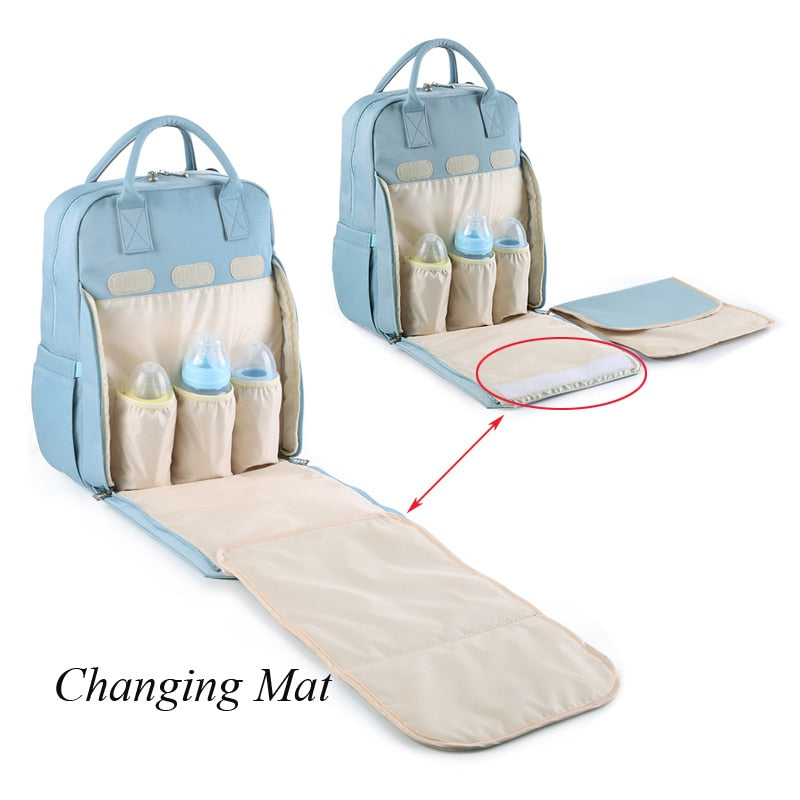 Diaper Bag Backpack for Moms Waterproof Stroller Baby Bag Large Capacity Outdoor Travel Maternity Nappy Bags for Baby Care