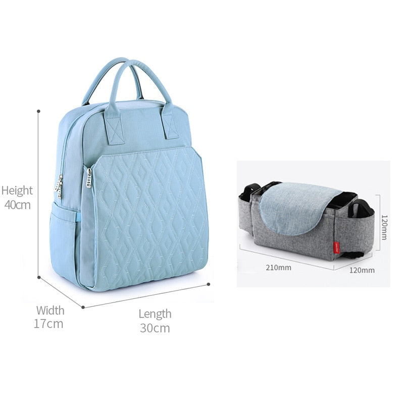 Diaper Bag Backpack for Moms Waterproof Stroller Baby Bag Large Capacity Outdoor Travel Maternity Nappy Bags for Baby Care