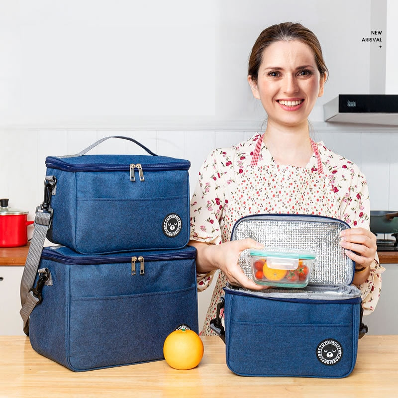 Big Camping Thermal Cooler Bag WIth Shoulder Strap Waterproof Oxford Cloth Picnic Insulated Bag Sac Lunch Box Picnic Basket