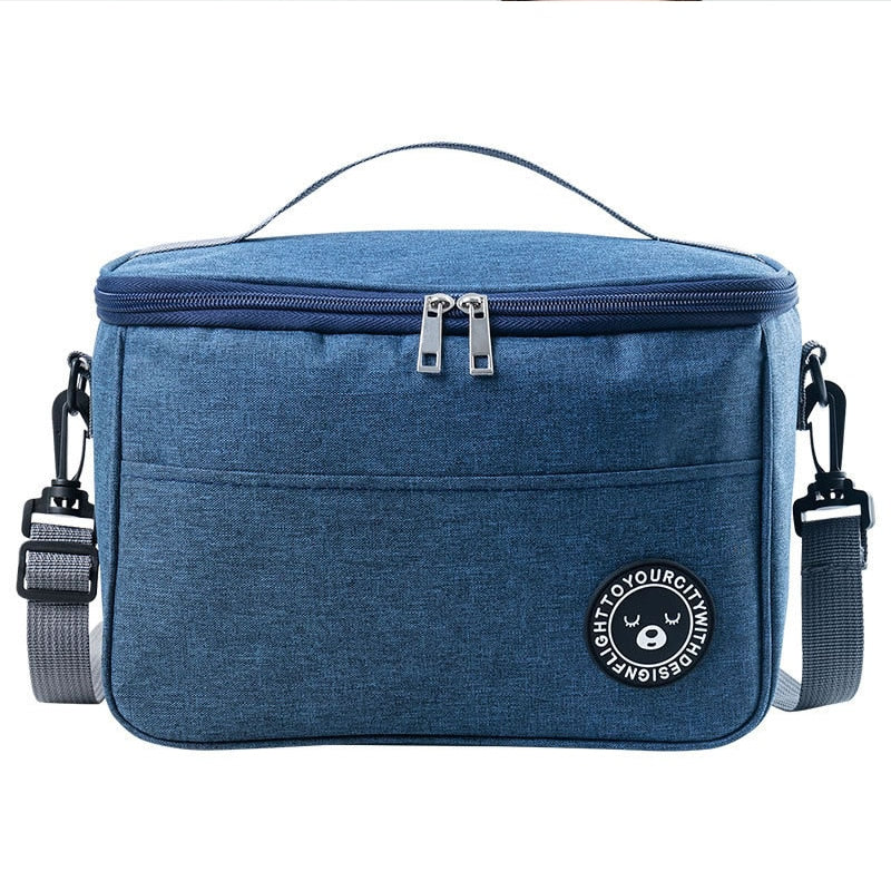 Big Camping Thermal Cooler Bag WIth Shoulder Strap Waterproof Oxford Cloth Picnic Insulated Bag Sac Lunch Box Picnic Basket