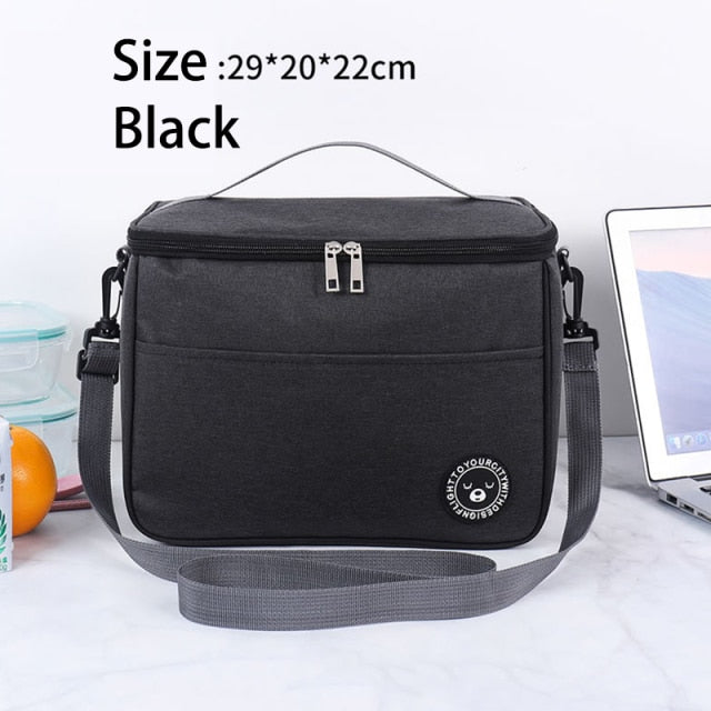 Big Camping Thermal Cooler Bag WIth Shoulder Strap Waterproof Oxford Cloth Picnic Insulated Bag Sac Lunch Box Picnic Basket