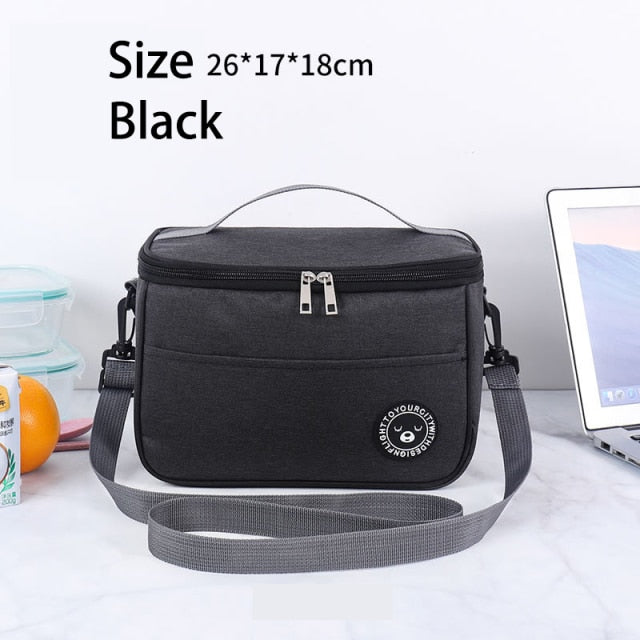 Big Camping Thermal Cooler Bag WIth Shoulder Strap Waterproof Oxford Cloth Picnic Insulated Bag Sac Lunch Box Picnic Basket