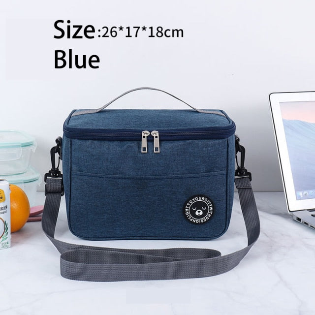 Big Camping Thermal Cooler Bag WIth Shoulder Strap Waterproof Oxford Cloth Picnic Insulated Bag Sac Lunch Box Picnic Basket