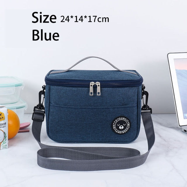 Big Camping Thermal Cooler Bag WIth Shoulder Strap Waterproof Oxford Cloth Picnic Insulated Bag Sac Lunch Box Picnic Basket