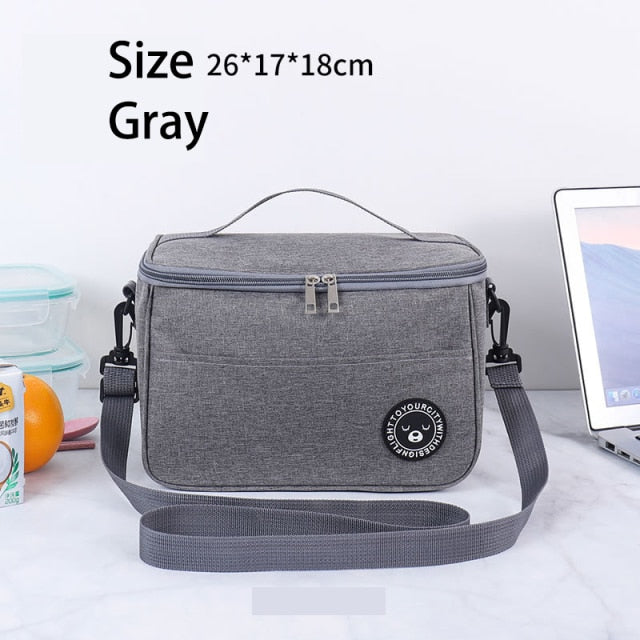 Big Camping Thermal Cooler Bag WIth Shoulder Strap Waterproof Oxford Cloth Picnic Insulated Bag Sac Lunch Box Picnic Basket