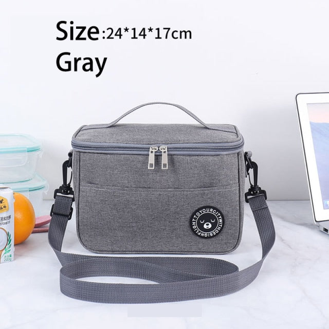 Big Camping Thermal Cooler Bag WIth Shoulder Strap Waterproof Oxford Cloth Picnic Insulated Bag Sac Lunch Box Picnic Basket