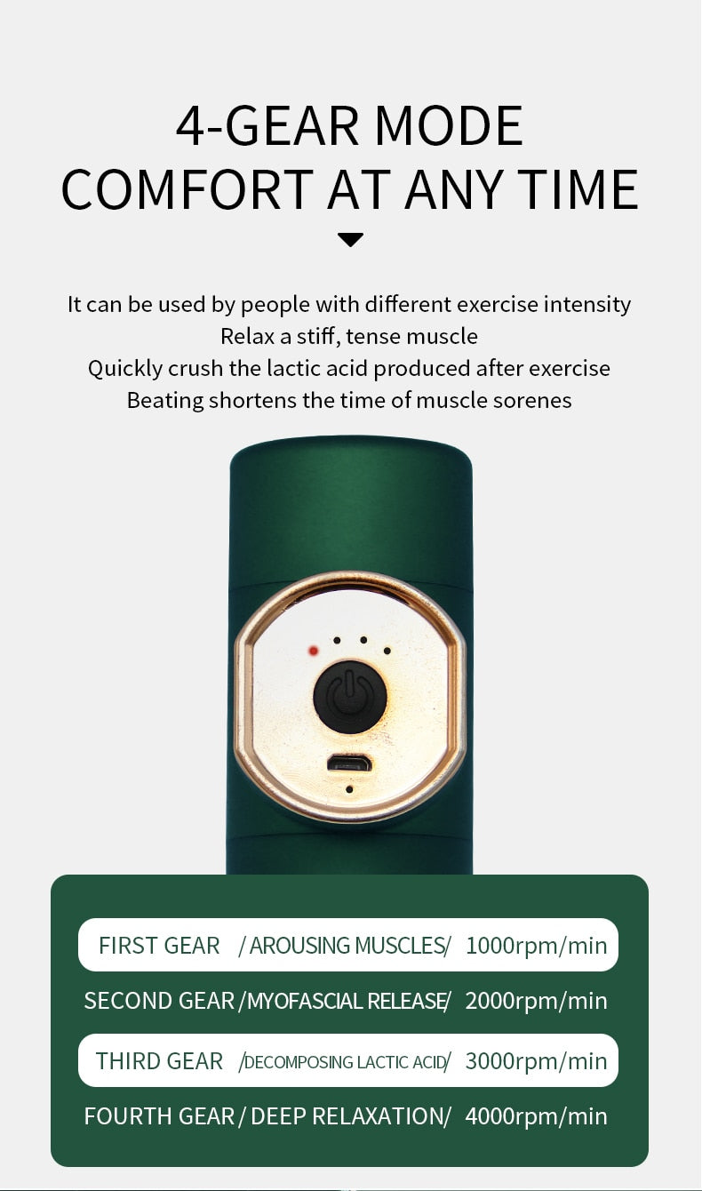 Mini Massage Gun, Deep Tissue Massager Therapy, Pain Relief