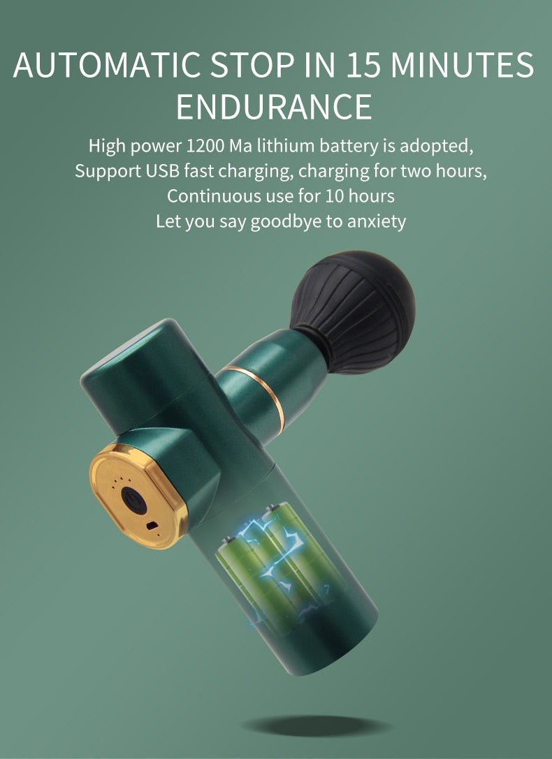 Mini Massage Gun, Deep Tissue Massager Therapy, Pain Relief