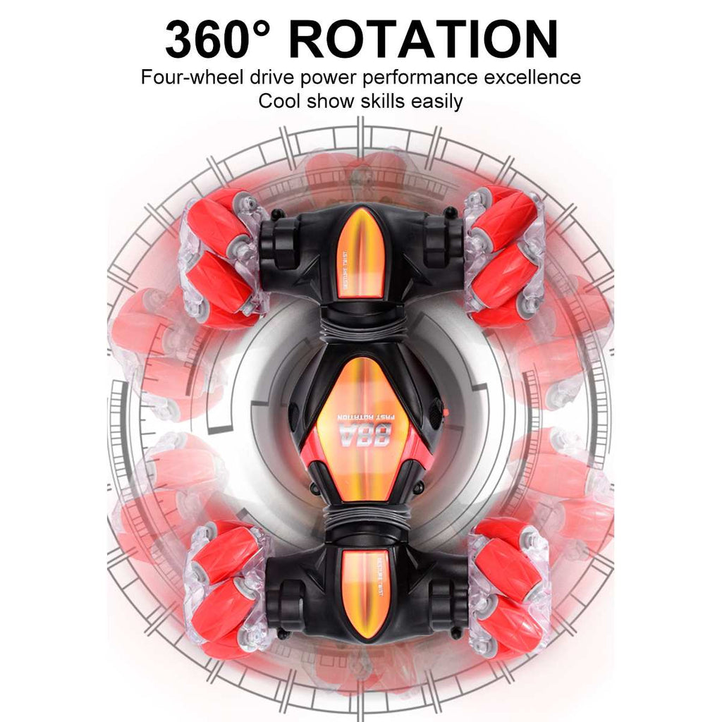 Gesture Sensing Car Remote Control Stunt Car 360° Drift, Twisting, Off-Road with Lights