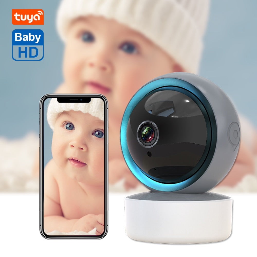 Electronic Baby Monitor with Camera Wifi 3MP HD Cry Babies Nanny Camera Two Way Audio IR Night Vision Baby Sleeping IP Camera