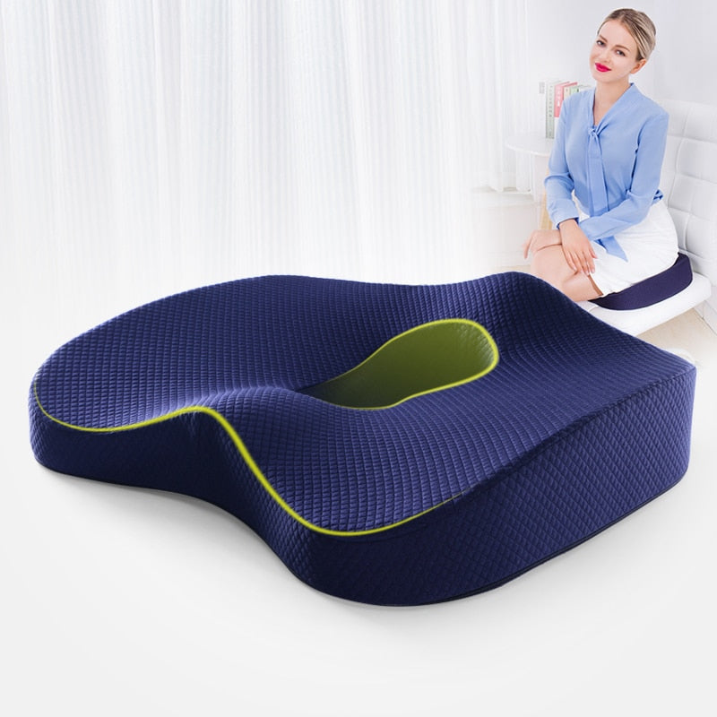 Memory Foam Seat Cushion Orthopedic Pillow Office Chair Cushion Support