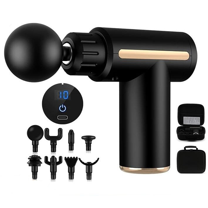 Massage Gun with 8 Heads for Body, Muscle and Tissue Relaxation