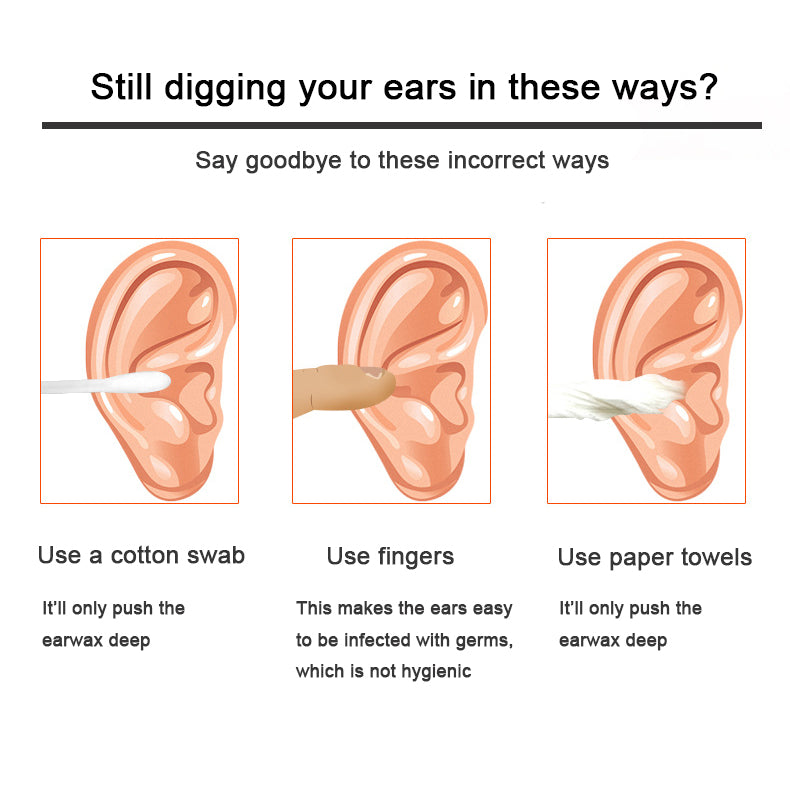 7 Pieces Stainless Steel Earwax Collector, Spiral Turn Ear, Ear Cleaning Tool